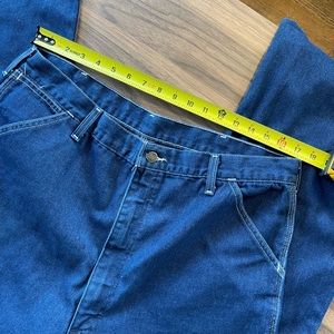 Men’s 38Wx30L Vintage ROEBUCKS Made in the USA Blue carpenter jeans. WearTUFF